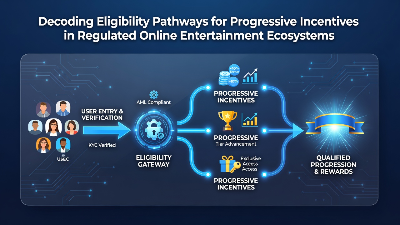 Flowchart illustrating eligibility pathways and tier progression for incentives in regulated online gaming platforms